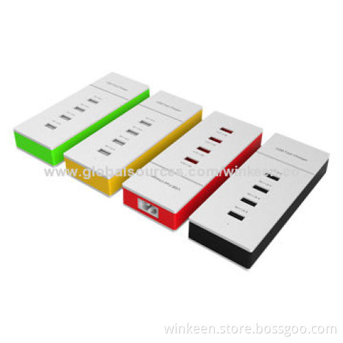 Multi-USB Port Power Strip for Charging Several Smart Phones, Tablet PCs or Other Portable Device